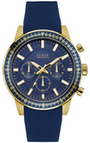 Guess W0802G2 Fuel Chronograph Quartz Men's Watch – Blue Dial & Blue Rubber Strap