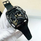Guess GW0648G1 Legend Analog Men’s Watch – Black Dial & Black Rubber Strap