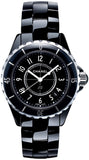 Chanel J12 H0682 Women's Quartz Ceramic Watch – Black Dial & Black Steel Bracelet
