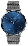 Hugo Boss 1513734 Horizon Men's Watch – Blue Dial & Black Mesh Bracelet