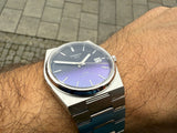 Tissot T137.407.11.051.01 Powermatic 80 Men's Watch – Gradient Blue Dial & Silver Steel Strap