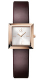 Calvin Klein K3R236G6 Mark Quartz Women's Watch – White Dial & Brown Leather Strap