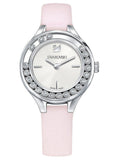 Swarovski 5261493 Lovely Crystals Women's Watch – Silver Dial & Pink Leather Strap
