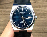 Tissot T137.407.17.041.00 PRX Powermatic 80 Men's Watch – Blue Dial & Black Rubber Strap
