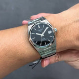 Tissot T137.207.11.051.00 PRX Powermatic 80 Men's Watch – Black Dial & Silver Steel Strap