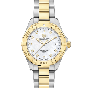 Tag Heuer Aquaracer White Mother of Pearl Dial Watch for Women - WBD1322.BB0320