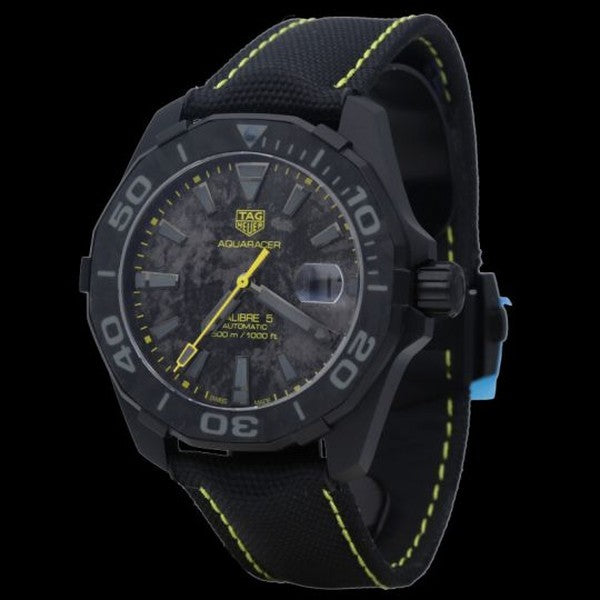 Tag Heuer Aquaracer Carbon Dial Watch for Men - WBD218B.FC6446