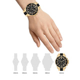 Michael Kors Everest Chronograph Black Dial Two Tone Steel Strap Watch For Men - MK8979