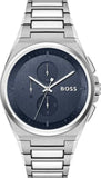 Hugo Boss 1514048 Steer Chronograph Men's Watch – Blue Dial & Silver Steel Bracelet