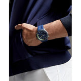 Hugo Boss Globetrotter Blue Dial Blue Silicone Strap Watch for Men - 1513821