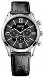 Hugo Boss HB1513194 Ambassador Chronograph Quartz Men's Watch – Black Dial & Black Leather Strap