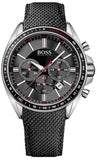 Hugo Boss 1513087 Driver Men's Watch – Black Dial & Black Leather Strap