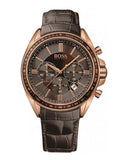 Hugo Boss 1513093 Driver Sport Chronograph Men's Watch – Brown Dial & Brown Leather Strap