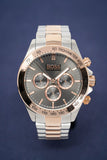 Hugo Boss Ikon Grey Dial Two Tone Steel Strap Watch for Men - 1513339