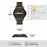 Armani Exchange Hampton AX2413 Men's Chronograph – Black Dial with Black Stainless Steel Strap