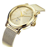 Maserati Epoca Golden Dial Golden Mesh Bracelet Watch For Men - R8853118003