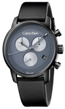 Calvin Klein K2G177C3 City Chronograph Quartz Men's Watch – Grey Dial & Black Leather Strap