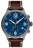Tissot T116.617.36.047.00 Chrono XL Men’s Watch – Blue Dial & Brown Leather Strap