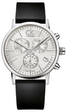 Calvin Klein K7627120 Post Minimal Men's Watch – White Dial & Black Leather Strap