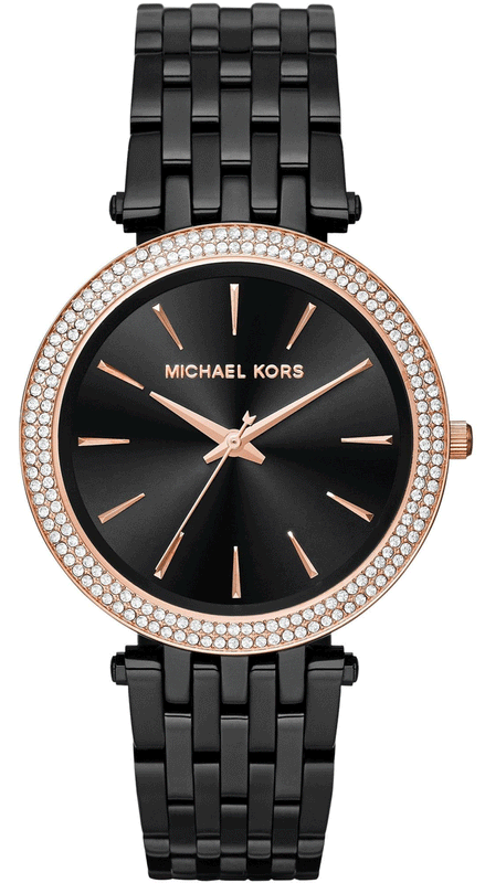 Michael Kors Darci Black Dial Black Steel Strap Watch for Women - MK3407