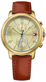 Tommy Hilfiger 1781818 Claudia Quartz Women's Watch – Rose Gold Dial & Brown Leather Strap