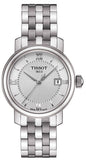Tissot T097.010.11.038.00 T Classic Bridgeport Lady Quartz Women's Watch – Silver Dial & Silver Steel Strap