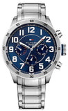 Tommy Hilfiger 1791053 Trent Chronograph Men's Watch – Blue Dial & Silver Steel Bracelet