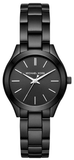 Michael Kors MK3587 Mini Slim Runway Women's Watch – Black Dial & Black Steel Bracelet