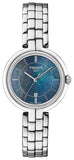 Tissot T094.210.11.121.00 T-Lady Flamingo Women's Watch – Mother of Pearl Blue Dial & Silver Steel Bracelet
