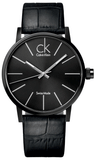 Calvin Klein K7621401 Post Minimal Men's Watch – Black Dial & Black Leather Strap