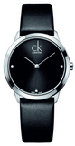Calvin Klein K3M221CS Minimal Quartz Men's Watch – Black Dial & Black Leather Strap