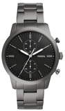 Fossil FS5349 Townsman Chronograph Men's Watch – Black Dial & Silver Steel Strap