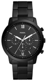 Fossil FS5474 Neutra Chronograph Men's Watch – Black Dial & Black Steel Strap