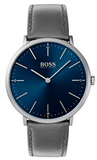 Hugo Boss 1513539 Horizon Men's Watch – Blue Dial & Grey Leather Strap