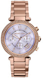 Michael Kors MK6169 Parker Women's Watch – Purple Dial & Rose Gold Steel Bracelet