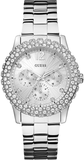Guess W0335L1 Dazzler Diamonds Women's Watch – Silver Dial & Silver Steel Bracelet