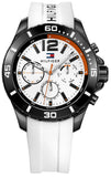 Tommy Hilfiger 1791146 Nolan Multifunction Men's Watch – White Dial & White Rubber Strap