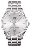 Tissot T099.407.11.037.00 Chemin des Tourelles Powermatic 80 Automatic Men's Watch – Silver Dial & Silver Steel Bracelet