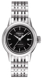 Tissot T085.207.11.051.00 Carson Automatic Women's Watch – Black Dial & Silver Steel Strap