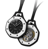 Swatch x AP Royal Pop Black Dial Black Leather Lanyard Watch for Men - Ocho Negro