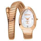 Just Cavalli Glam Evo 4 Mother of Pearl Dial Rose Gold Steel Strap Watch for Women - JC1L229M0045