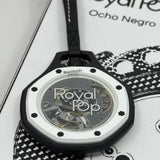 Swatch x AP Royal Pop Black Dial Black Leather Lanyard Watch for Men - Ocho Negro
