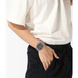 Hugo Boss Skytraveller Chronograph Gunmetal Grey Dial Grey Steel Strap Watch for Men - 1514153