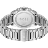 Hugo Boss Strike Chronograph Black Dial Silver Steel Strap Watch for Men - 1514290