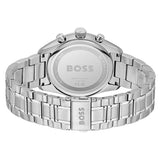 Hugo Boss Grand Prix Chronograph Blue Dial Silver Steel Strap Watch for Men - 1514226