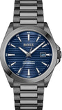 Hugo Boss Strike Blue Dial Gunmetal Grey Steel Strap Watch for Men - 1514175