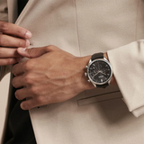 Hugo Boss 1514049 Gregor Chronograph Men's Watch – Black Dial & Black Leather Strap