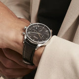 Hugo Boss 1514049 Gregor Chronograph Men's Watch – Black Dial & Black Leather Strap