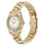 Emporio Armani Federica Mother of Pearl White Dial Gold Steel Strap Watch for Women - AR11657