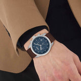 Hugo Boss 1514002 Trace Chronograph Men's Watch – Blue Dial & Brown Leather Strap